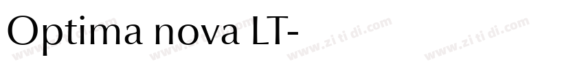 Optima nova LT字体转换
